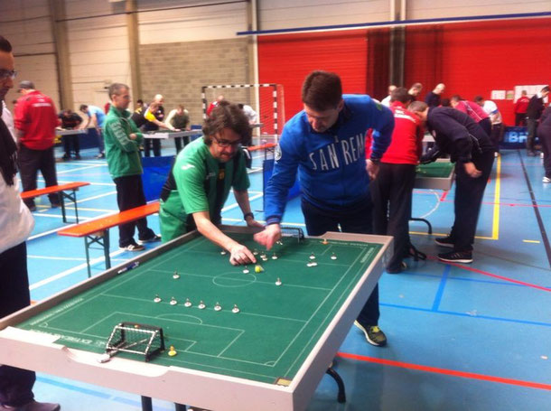 Julio Candelas en su último partido, contra el Subcampeón del torneo el año pasado, el italiano Claudio Dogali