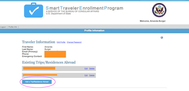 smart traveler enrollment program for us citizens traveling abroad