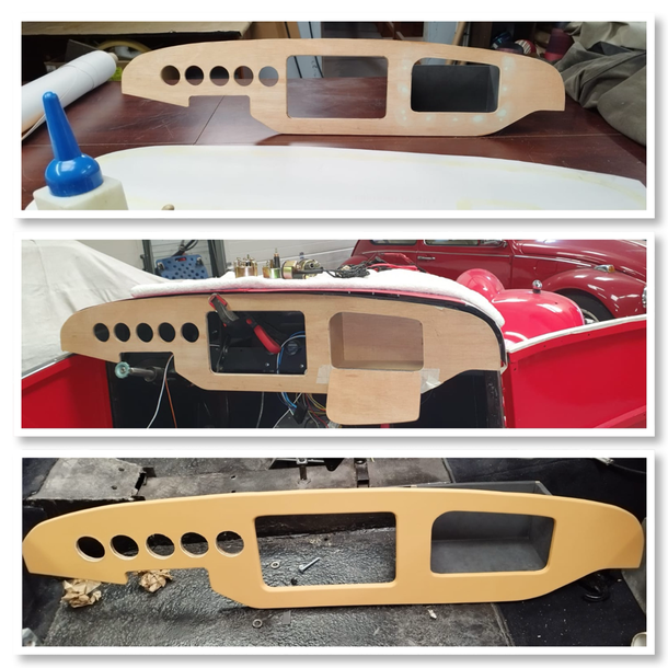 Manufacturing and upholstery of the Spartan dashboard