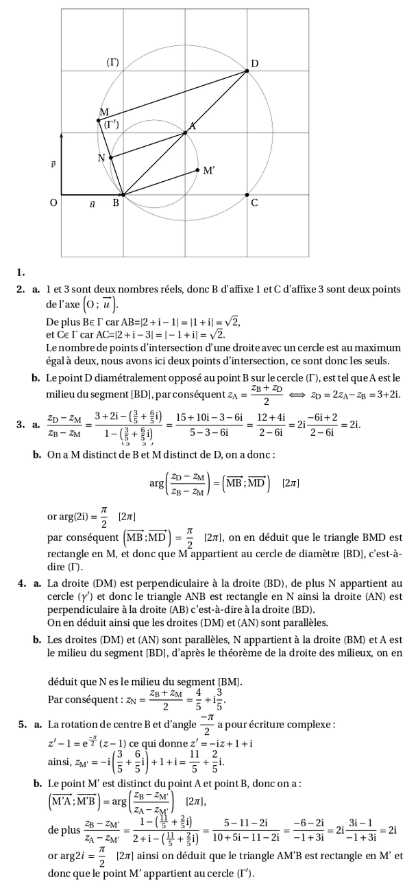 Correction - Les Maths en Terminale S