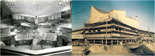 Die Philharmonie im Bau (alle Fotos: © Reinhard Friedrich/Stiftung Berliner Philharmoniker)