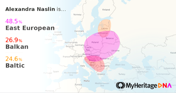 MyHeritage DNA results