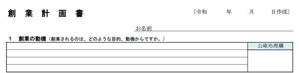 創業の動機