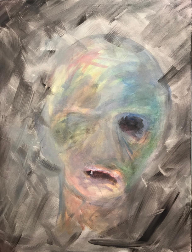 Torment, Acrylic on canvas / 75 x 58 cm