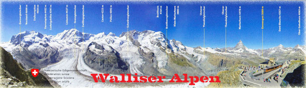 So hatten wir uns den Rundblick in die Walliser Alpen vorgestellt, doch das Wetter wollte es nicht!