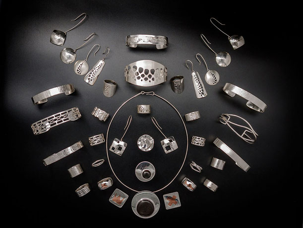 Bijoux en argent forgées à la main, pièces uniques hommes et femmes