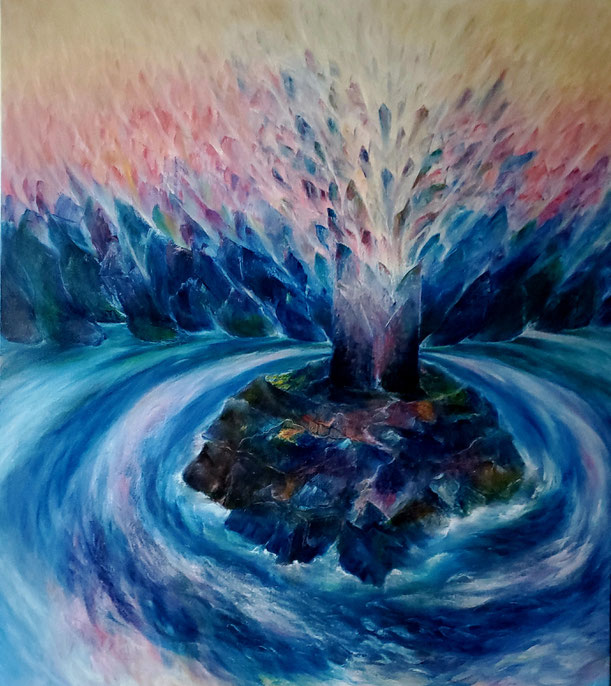                                                         Apertura del cuore 2025  Olio su tela  cm 70x80
