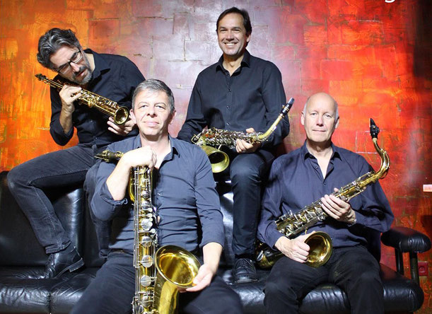 Das Sigmaringer Saxophon-Quartett Carlas Saxaffair präsentiert am 12. Juli im "Schillers" in Bad Saulgau sein neues Programm "Danube Blues Delta". Foto: Promo