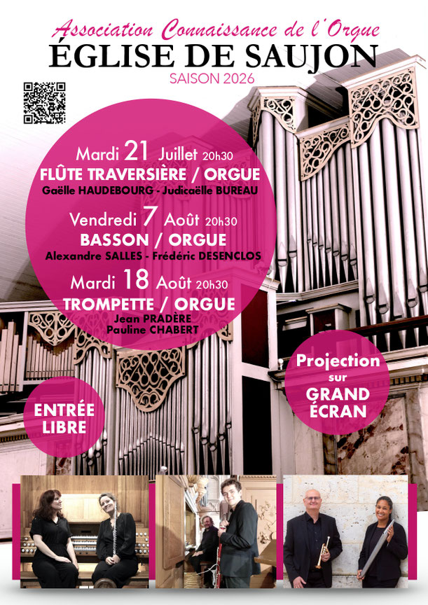 Affiche concerts été 2026.