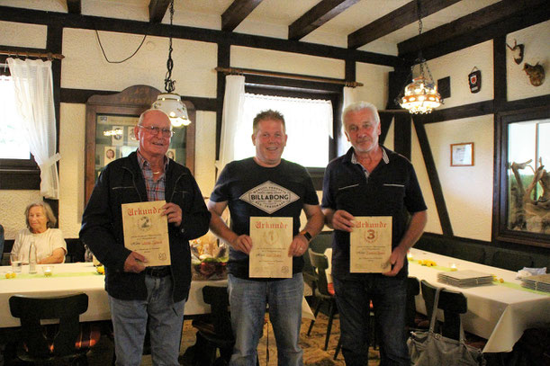 v.l.Werner Schmitt, Eric Reuter und B.Reiter