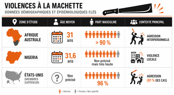 Violences à la machette : études clé