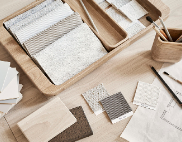 Inspiration, Einrichtungsberatung, Moodboard, Stoffe, Materialien, bolia