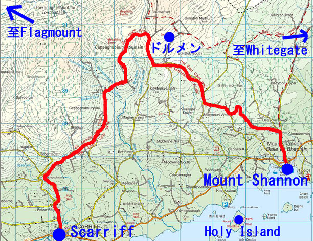 East Clare Way Map