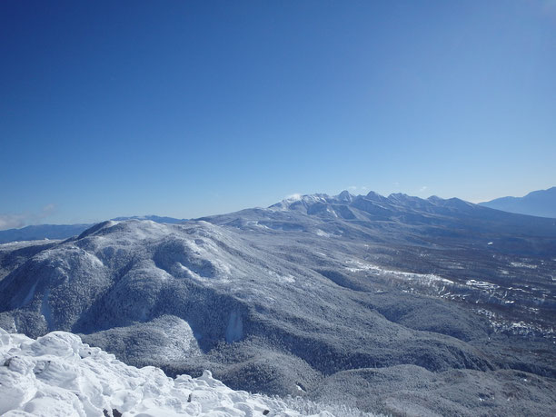 八ヶ岳　蓼科山　雪山登山　ツアー　