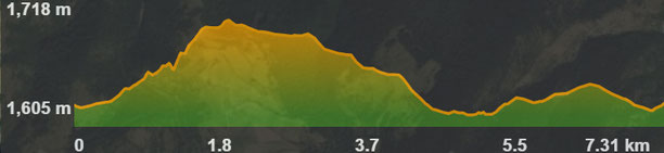 Perfil ruta circuit 8 BTT a Bolquera Les Artigues