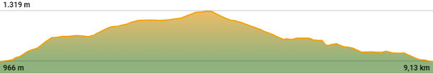 Perfil de la ruta circular de Martinet a la Serra