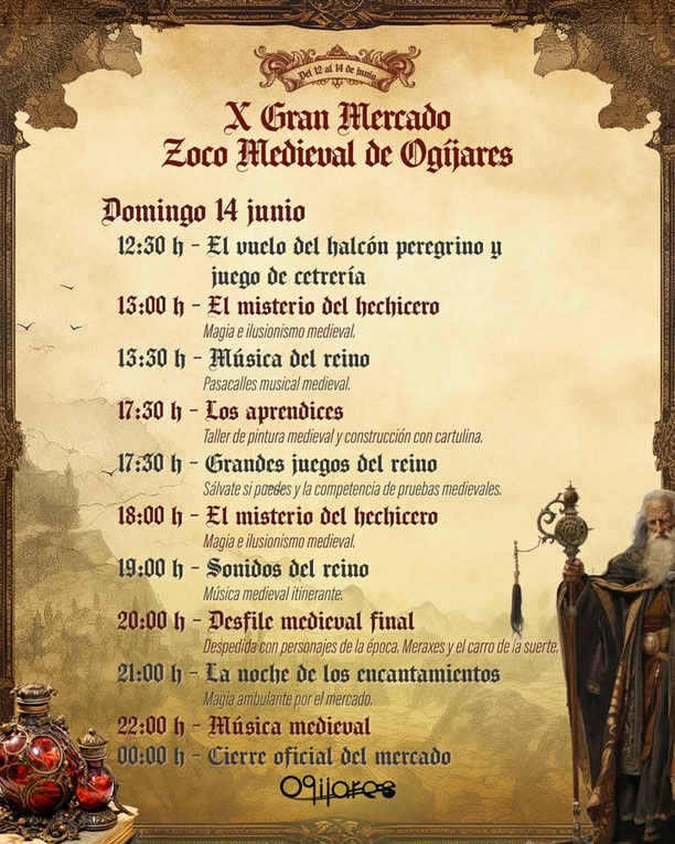Programa del Mercado Medieval de Ogijares