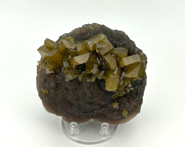 Barite on fluorite