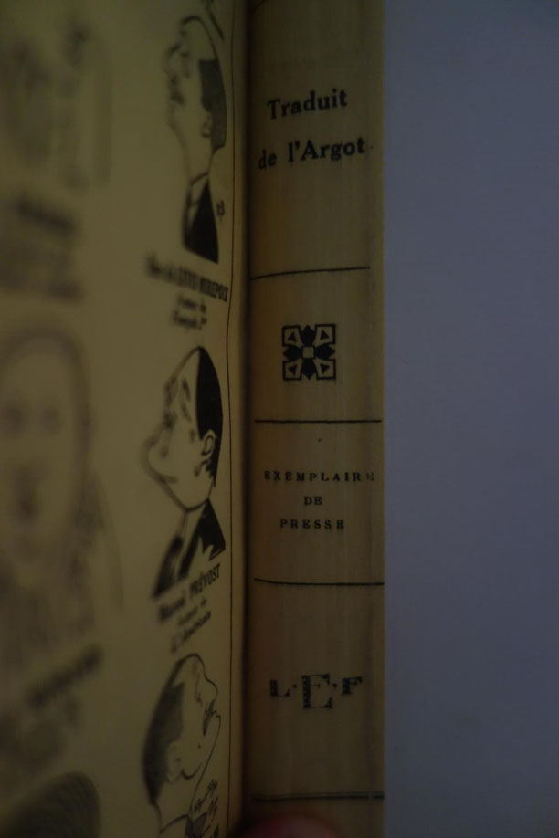 Francis Carco, Traduit de l'argot, Les Éditions de France, 1932, édition originale, exemplaire du service presse, livre rare