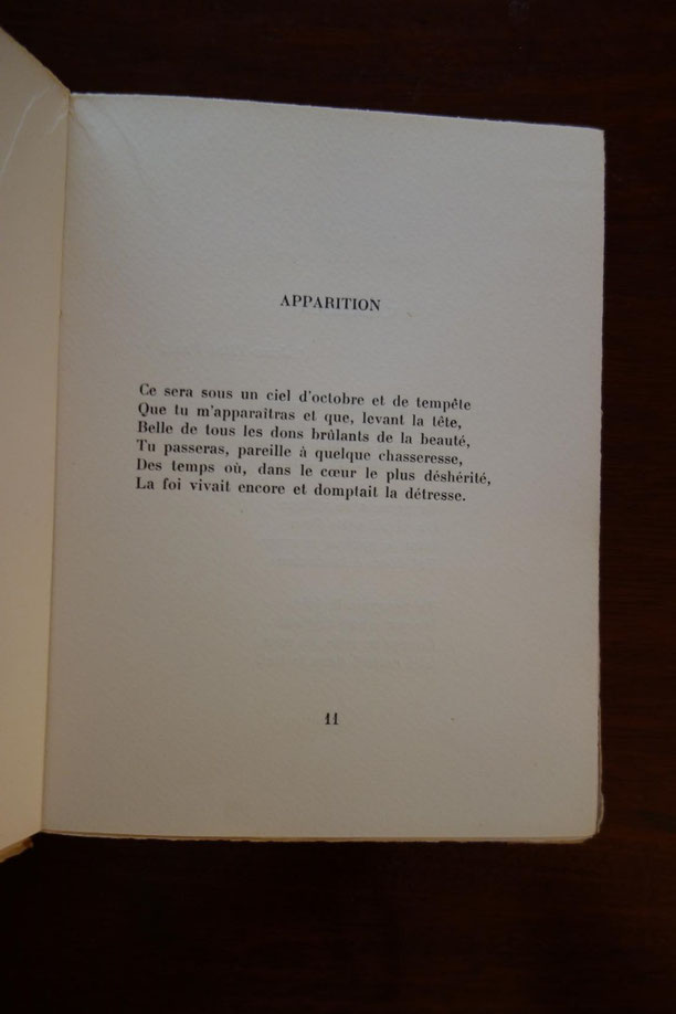 Philippe Chabaneix, D'un coeur sombre et secret, Au Pigeonnier, 1936, édition originale, livre rare