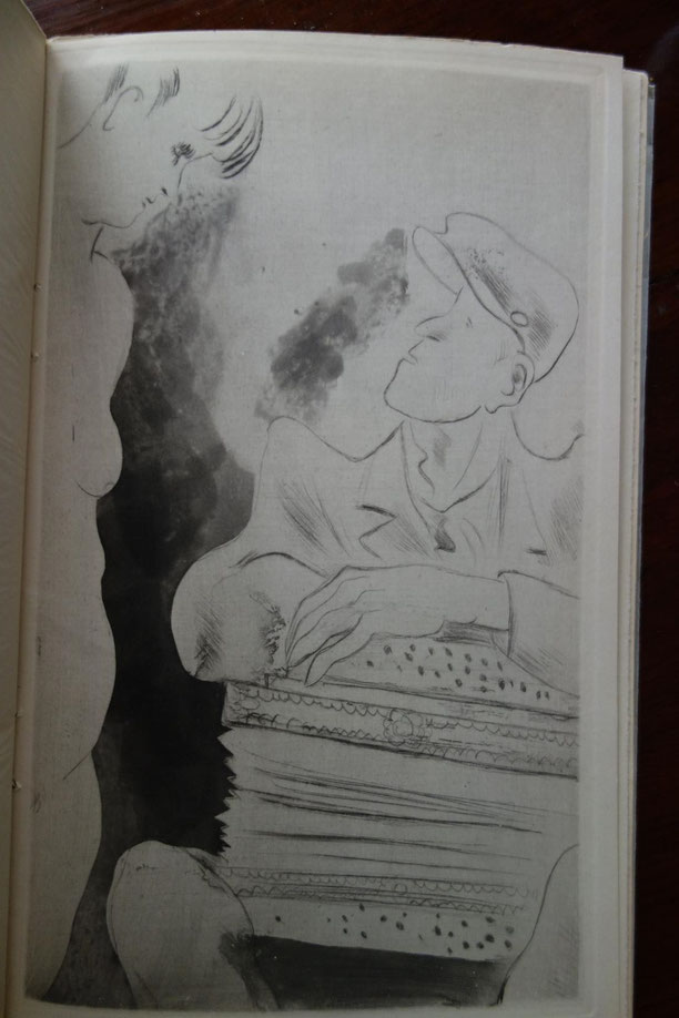 Pierre Mac Orlan, Sous la lumière froide, Émile-Paul frères, 1945, in-8, broché sous jaquette, trois eaux-fortes  de Daragnès, tirage total 1125 exemplaires, celui-ci un des 1050 sur papier de Ruysscher, livre rare
