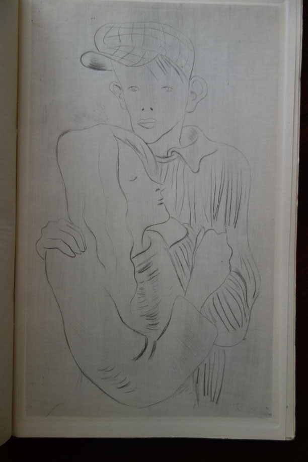 Pierre Mac Orlan, Sous la lumière froide, Émile-Paul frères, 1945, in-8, broché sous jaquette, trois eaux-fortes  de Daragnès, tirage total 1125 exemplaires, celui-ci un des 1050 sur papier de Ruysscher, livre rare