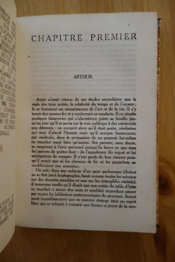 Louis Aragon, Anicet ou le panorama, NRF, 1921, livre rare, édition originale