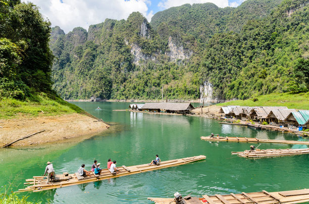 Panorama über die Küste und den Golf von Thailand