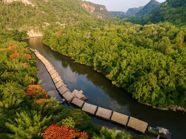 River Kwai Jungle Rafts - Schwimmende Bambus-Bungalows