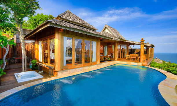 Santhiya Koh Phangan Resort an der Klippe
