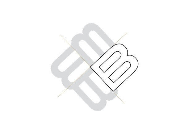 Konstruktionszeichnung: Logo Brammen Kommunikatioon