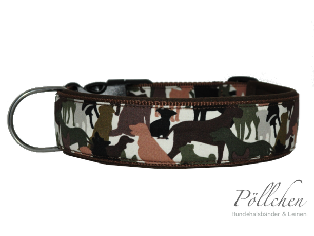 Halsband Tarnmuster/Camouflage mit vielen Hunderassen