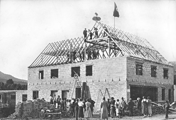 Richtfest 1937 an der Widukindstraße 56 in Eslohe