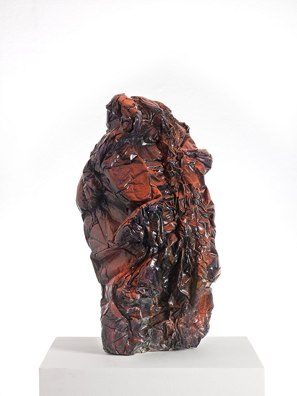 Formaunica #231117, 2017, stained and painted plaster, 56x29x27 cm