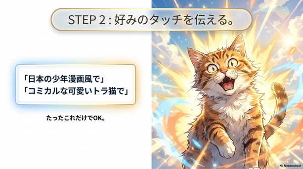 プロンプト（指示文）で漫画の好みを伝える