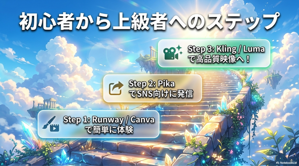 初心者はどの動画生成AIから始めるべき？
