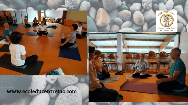 méditation quotidienne lors du stage en Bretagne début août 2019
