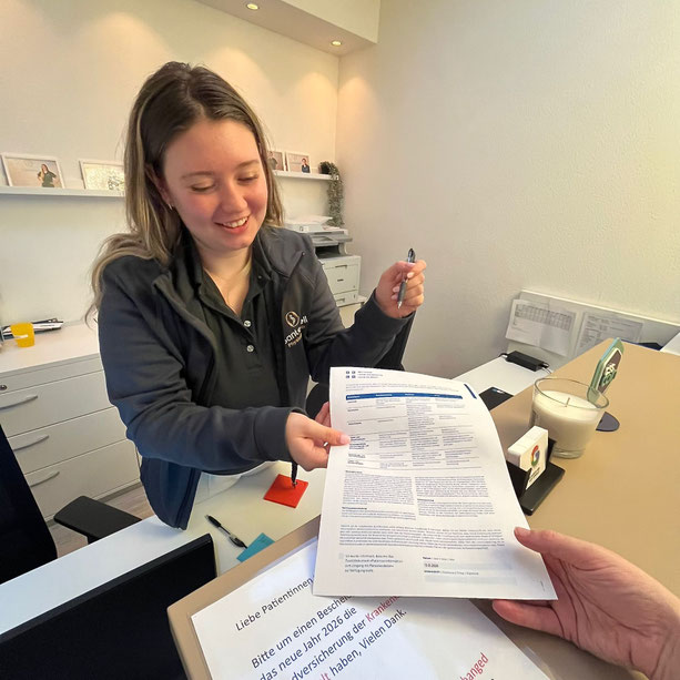 Empfang Physiotherapie Santewell Basel