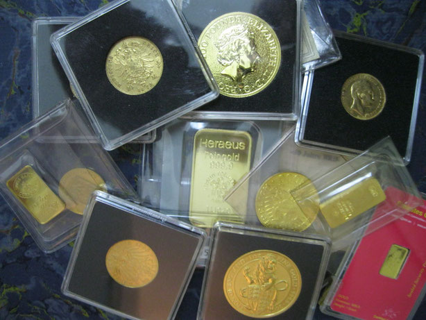 Konvolut Goldmünzen & Goldbarren