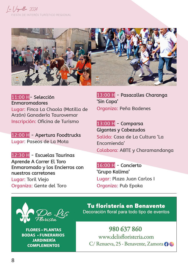 Programa de las Fiestas de la Veguilla en Benavente