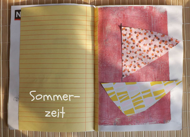 Sommerzeit Sketchbook Collage