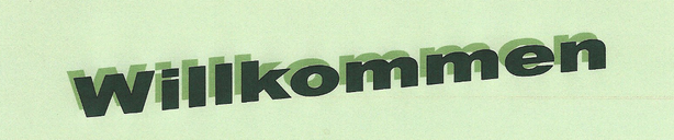 Text "Willkommen" erstellt mit WordArt