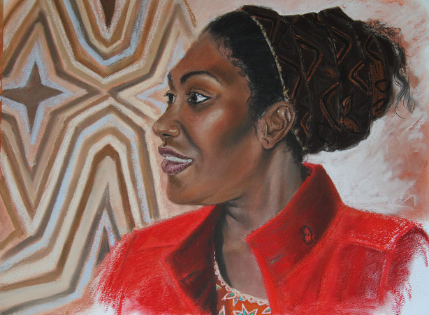 portait-dessin-femme-kanak-iles-loyautes-roussel-meric-artiste