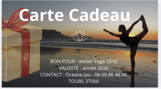 Offrez une expérience unique grâce à la carte cadeau: yoga tours