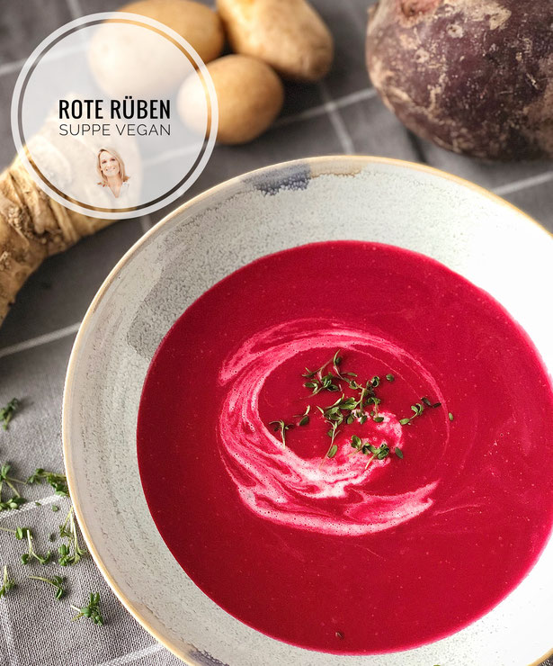 Rote-Rüben-Suppe Vegan - Ernährungsberatung, Mag. Ruth Fiedler