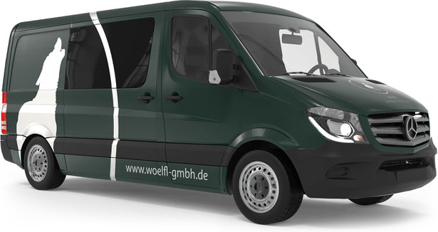 Rendering der Folierung der Wölfl Sprinter