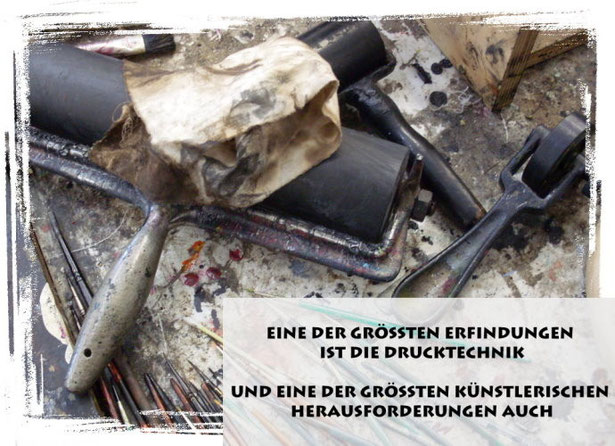 Werkzeuge für Künstlerische Druckgrafik in der Druckwerkstatt Craftschöpferey.
