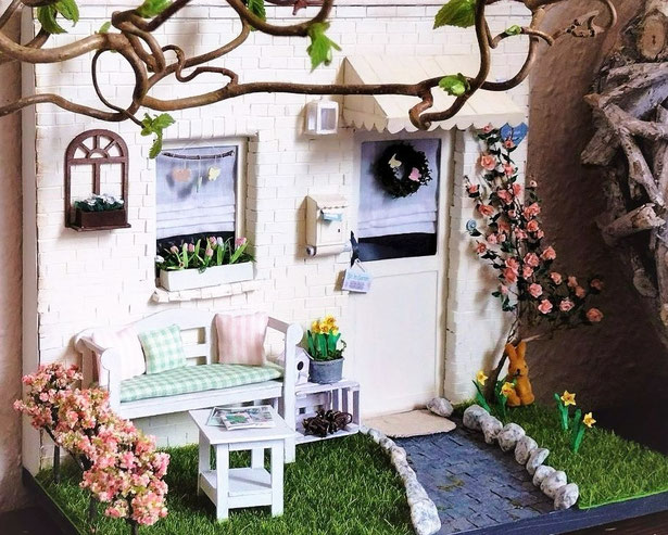 Wichteltür im Frühling  basteln