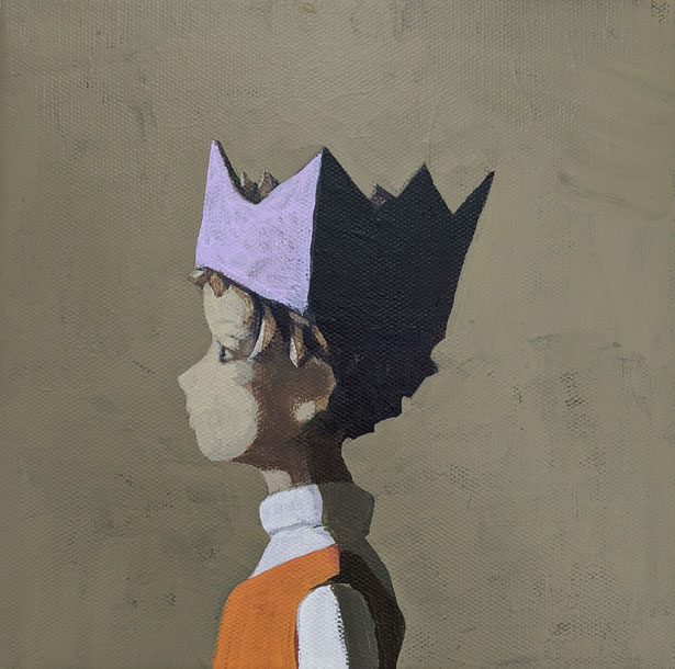 prince - Acryl auf Leinwand, 20x20cm, 2020