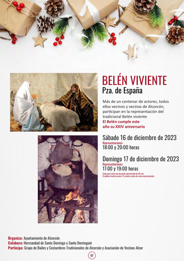 Programa de la Navidad en Alcorcon